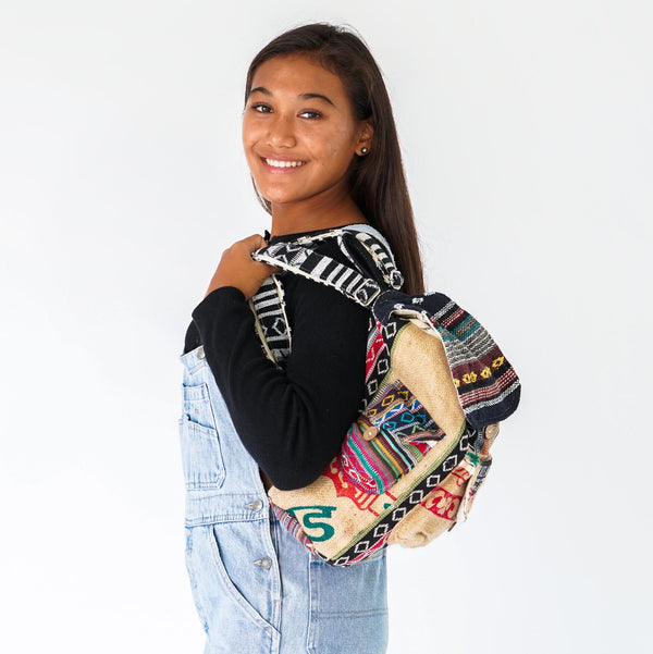 Mini Recycled Travel Backpack Mumbai