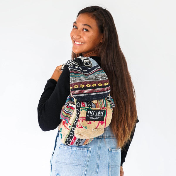 Mini Recycled Travel Backpack Mumbai