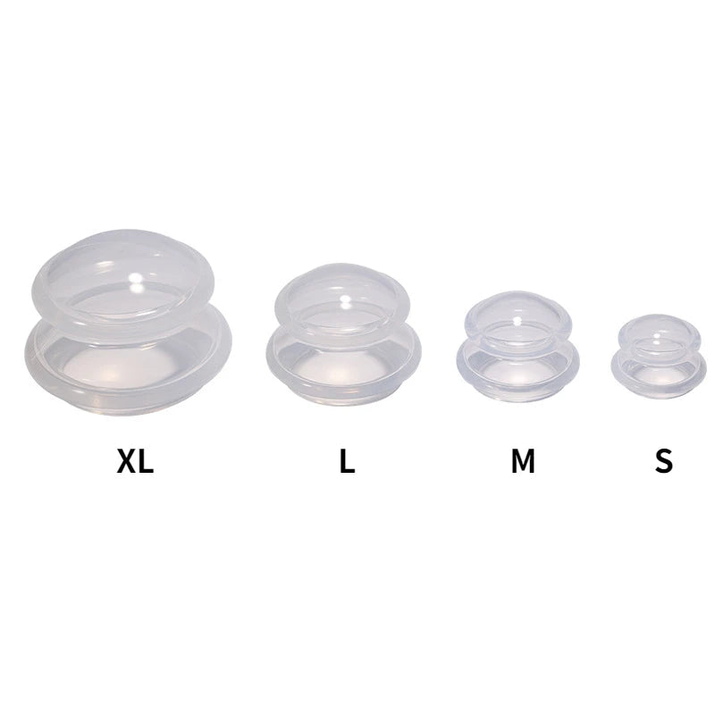 Silicone Cupping Set Suction cups Vacuum Suction Jars Therapy Slimming Body Face Massage Cupping Anti Cellulite Weight Loss