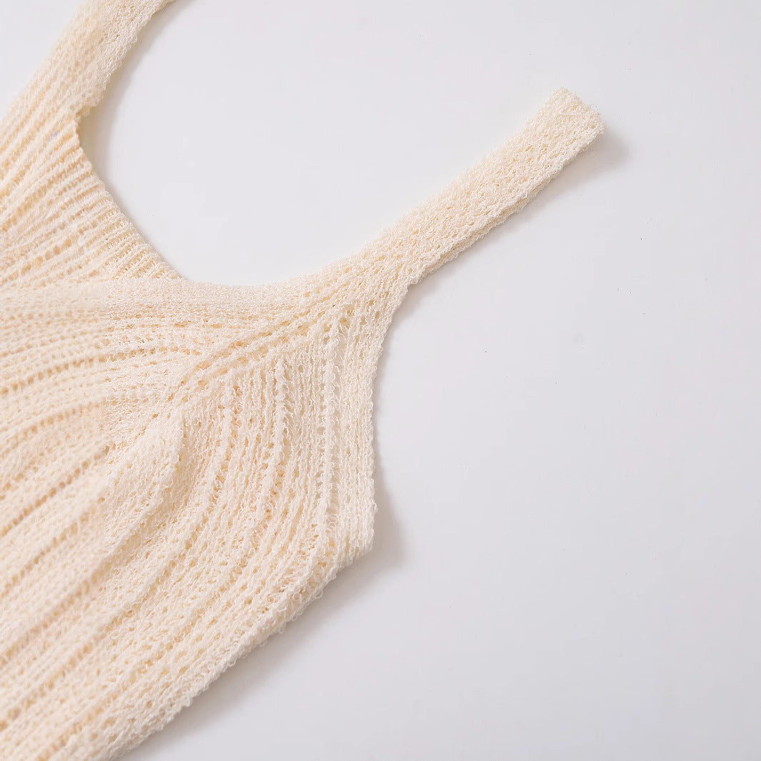 Spring New Style Round Neck Solid Color Loose Knit Sweater