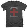 Bon Jovi Bad Medicine Mens Slim Fit V-Neck T Shirt Charcoal - Small / Charcoal