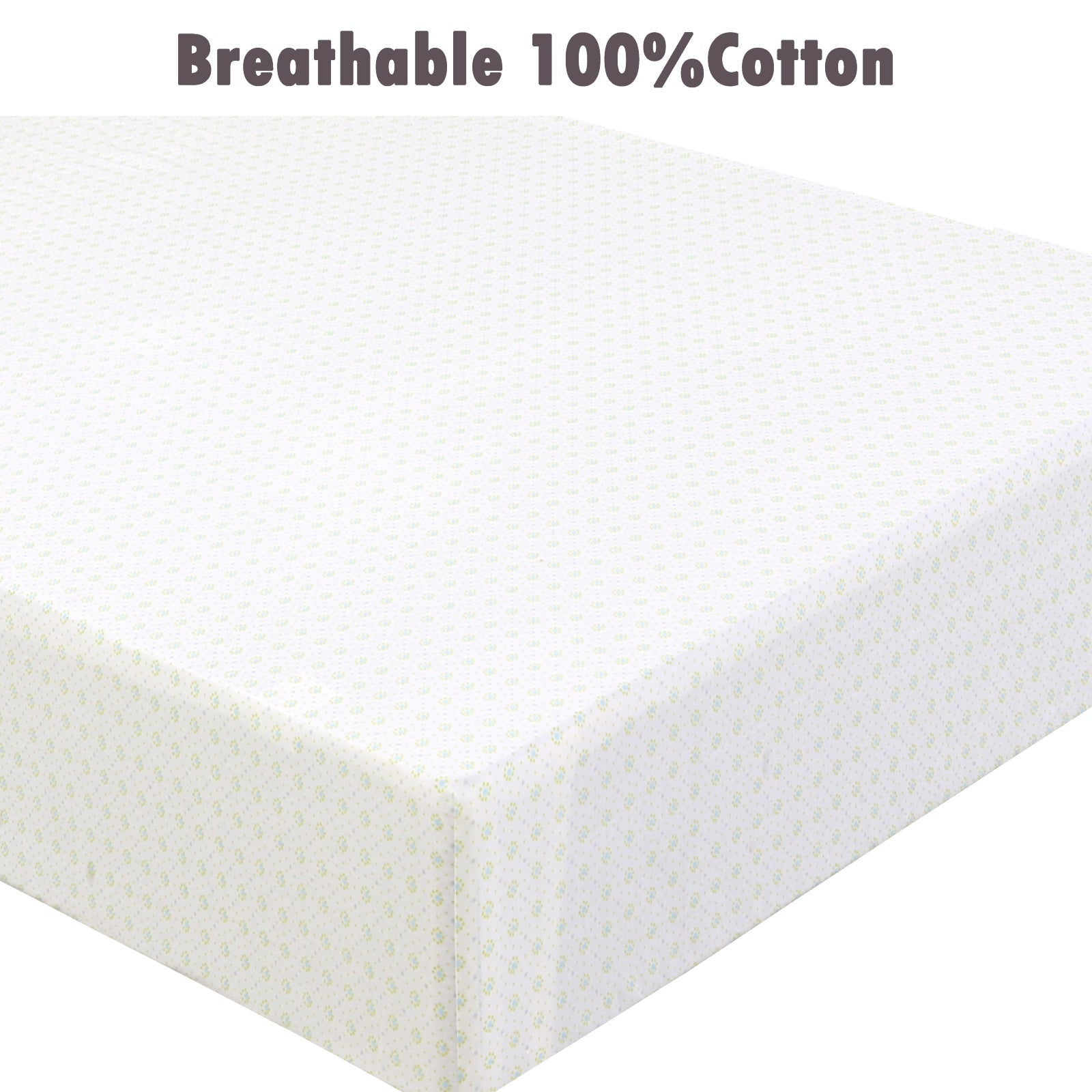 3 Piece Crib/Toddler Cotton Fitted Sheets Pink Purple Colorful Dahlia Floral Dot