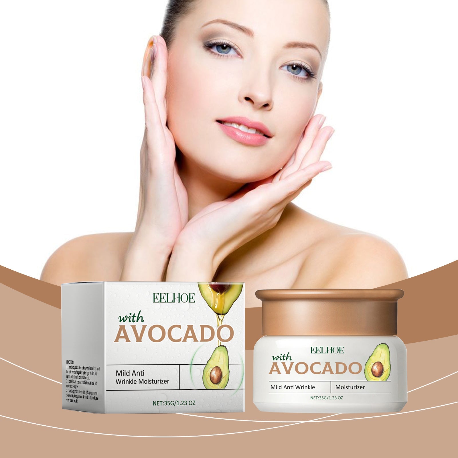 Avocado Cream For Wrinkles Gentle Moisturizing Facial Skin Moisturizing Daily Cream