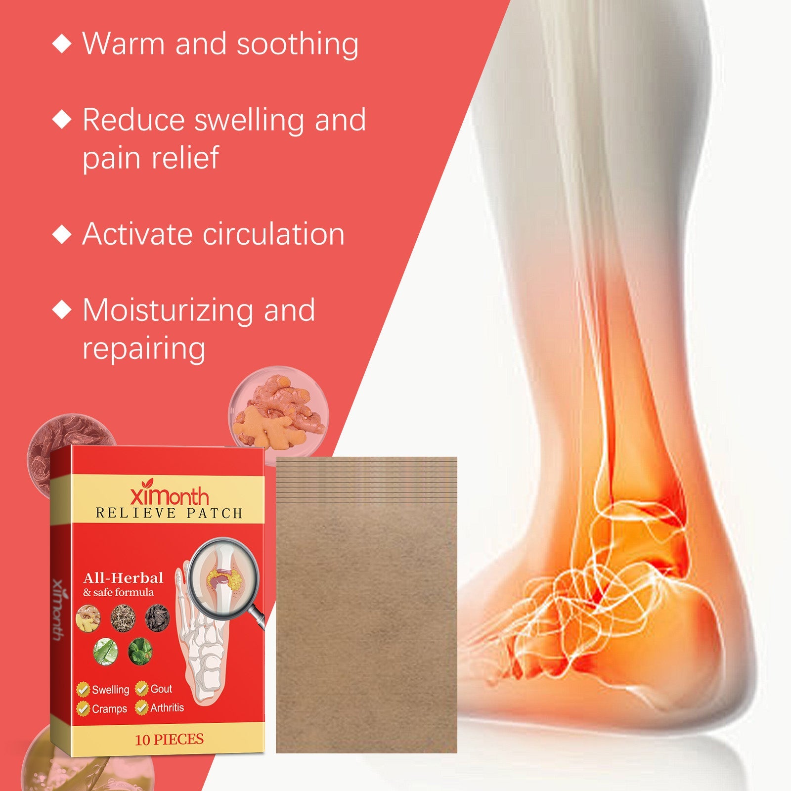Foot Joint Relief Patch Relieves Foot Joint Muscle Ankle Muscle Pain Body Care