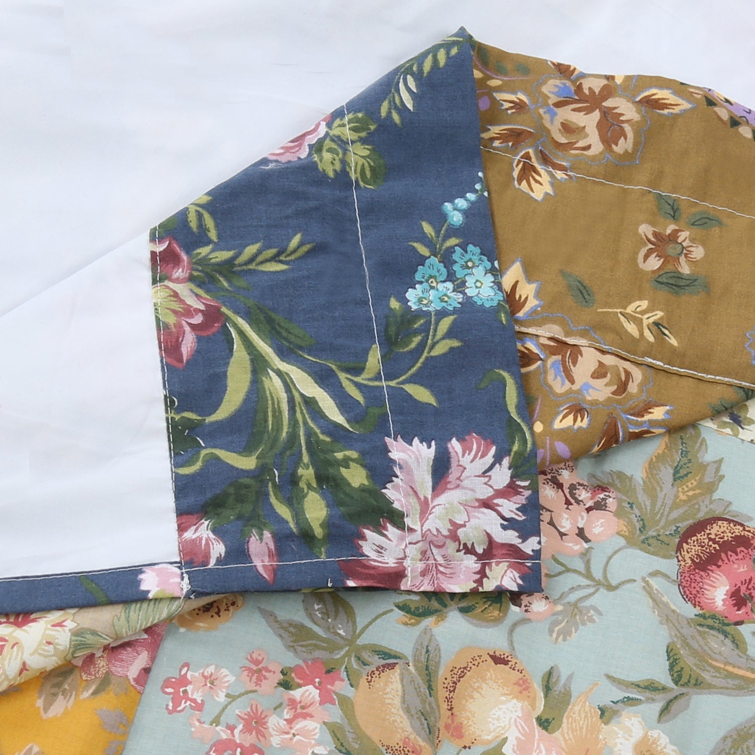 Ryleigh Floral Patchwork Country Garden Fall Flowers Paisley Window Valance