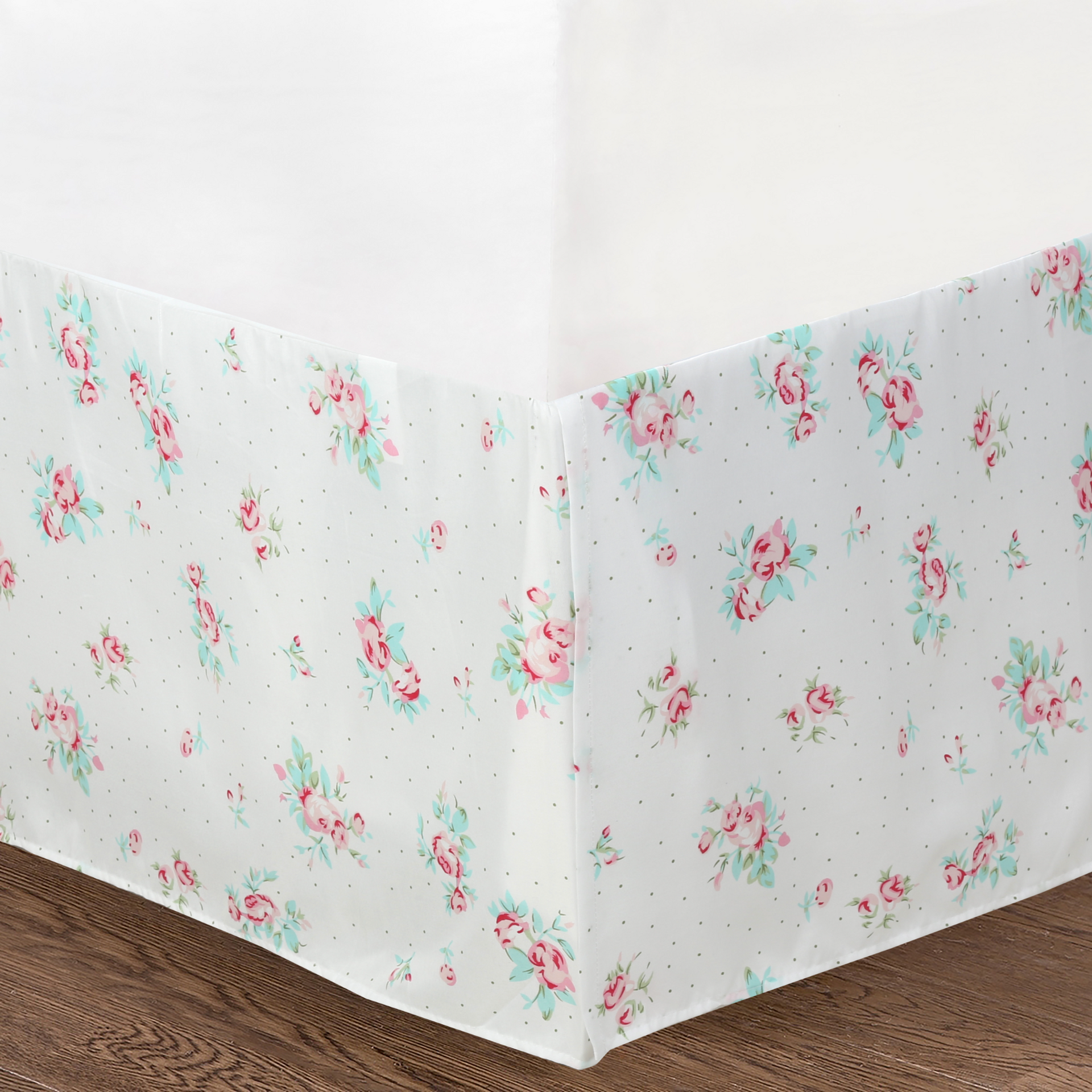 Tiffany Pink Blossom Floral Garden Girl Print Patchwork Reversible Quilt Bedding Set