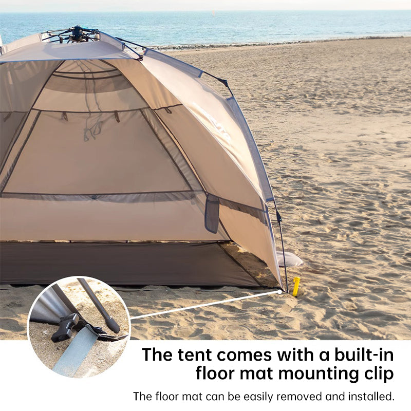 Outdoor 3-4 person one-touch quick-set tent, suitable for beach, fishing, family trips, picnics, parks, UV-resistant with sunsha V.I.P Digital Presence