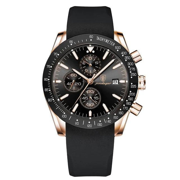Multi functional waterproof night light men's watch quartz watch
