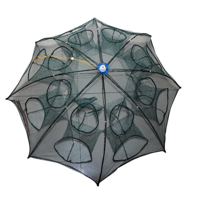 16 Holes Fish Trap Cast Net Cast Folding Fishing Net