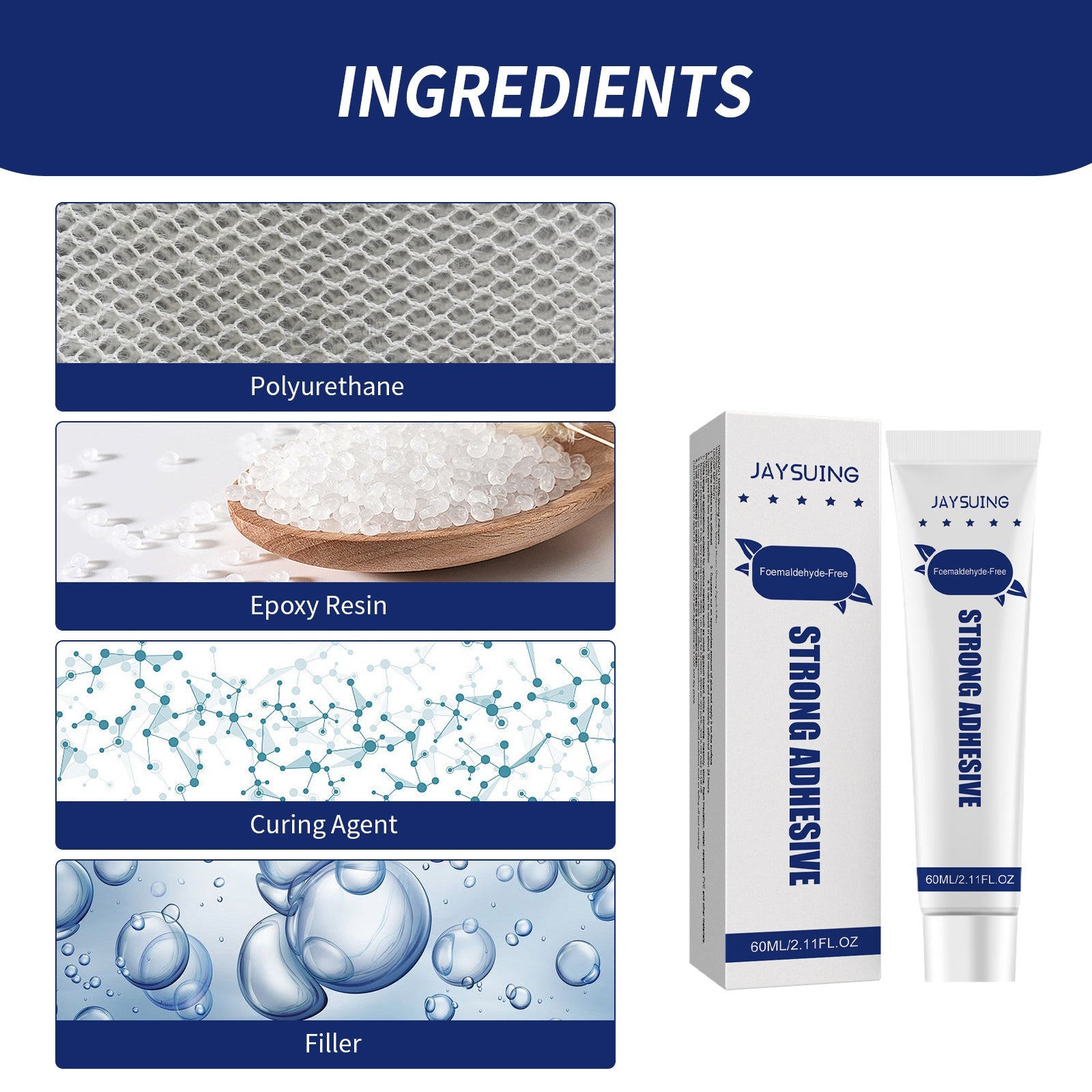 Nail-free Adhesive, Household Hardware Auxiliary Adhesive Glass Shelving Adhesive Hole Free Nail-free Adhesive