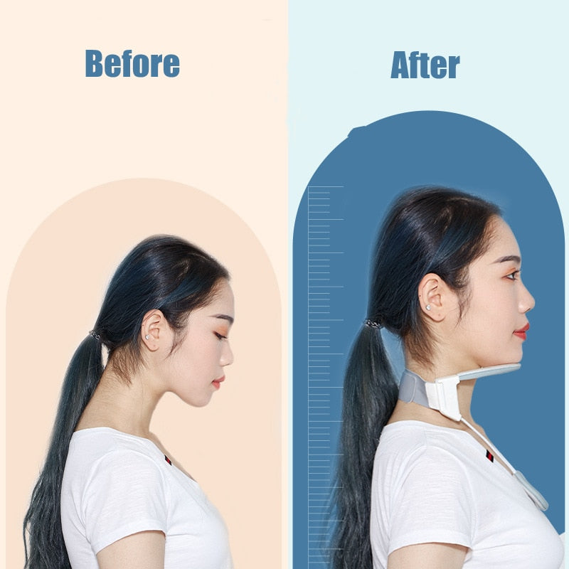 Lightweight NECK Helper Braces Pain,Supports Improving Forward Head Posture with heat  Discreet Comfortable Cervical Collar