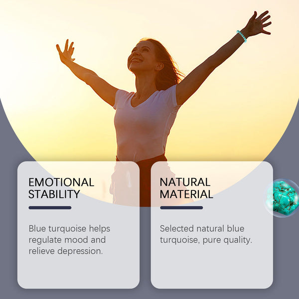 Blue Turquoise Bracelet, Simple And Elegant Personality With Stylish Accessories Hand Decoration Portable Bracelet