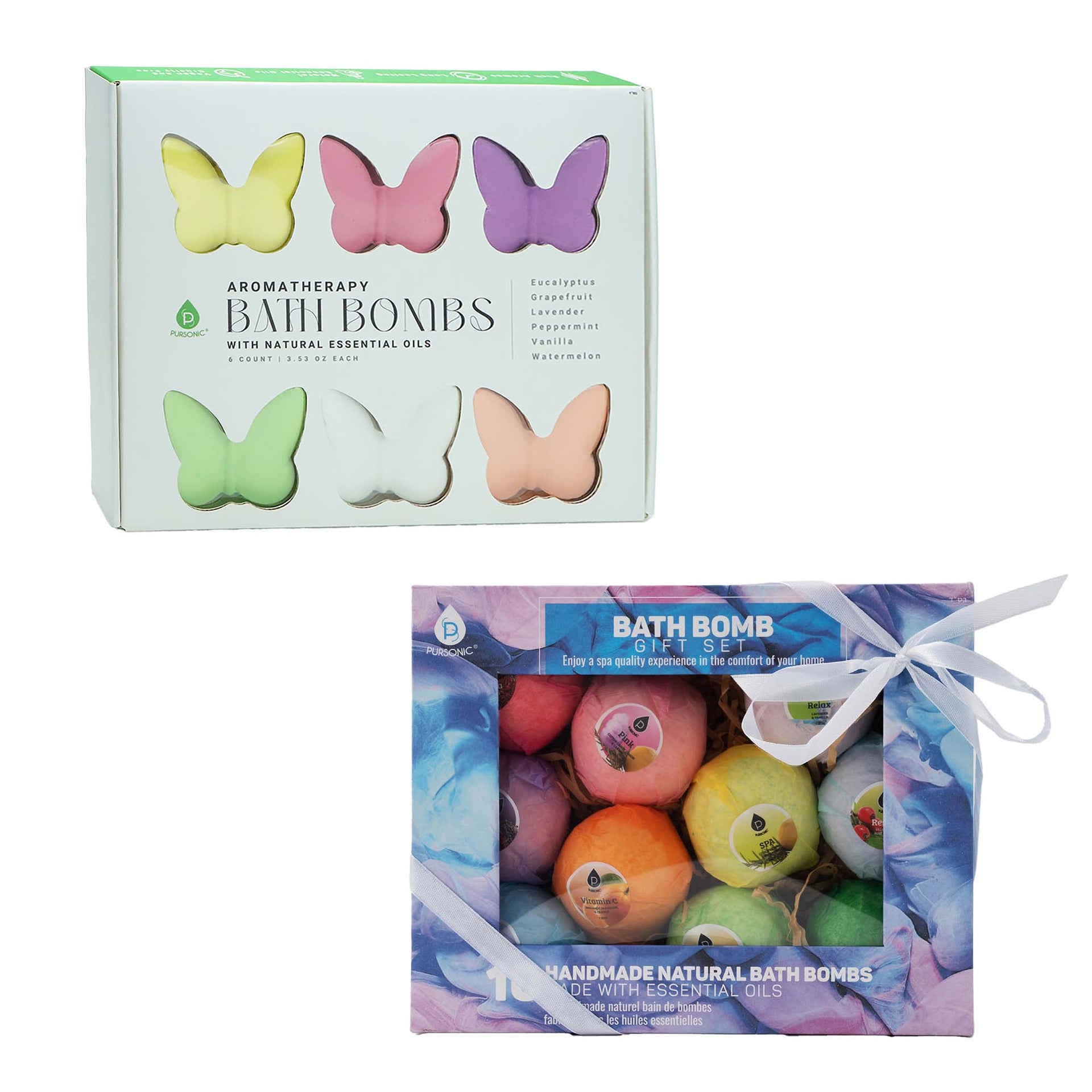 Pursonic Aromatherapy Bath Bomb Collection – Transform Your Bath into a Spa