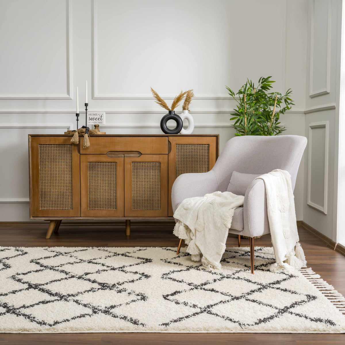 Wallagrass Moroccan Shag Rug - Clearance
