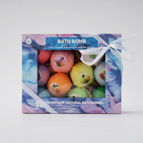 10 Pcs of Handmade, Natural and Organic Bath Bombs - Gifts for You 'n Me