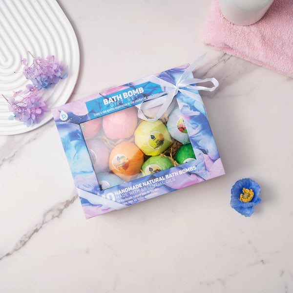 10 Pcs of Handmade, Natural and Organic Bath Bombs