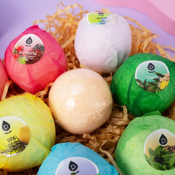 10 Pcs of Handmade, Natural and Organic Bath Bombs - Gifts for You 'n Me