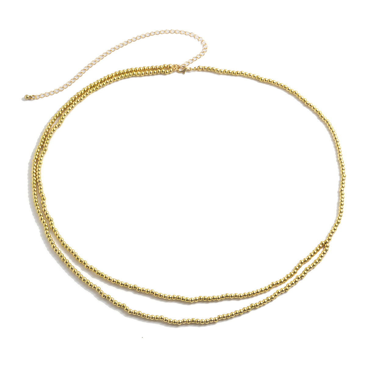 Simple and versatile, personalized and sexy double-layer pearl waist chain, body chain