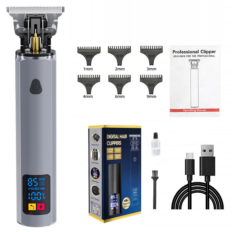 Hair clipper hair clipper electric hair clipper oil cutting head carving bald head, hair clipper