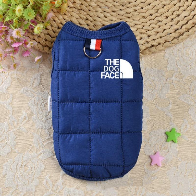 Pet dog clothing winter cotton dog vest jacket