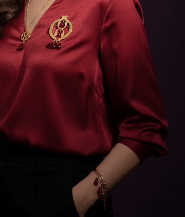 Pomegranate Adjustable Bangle