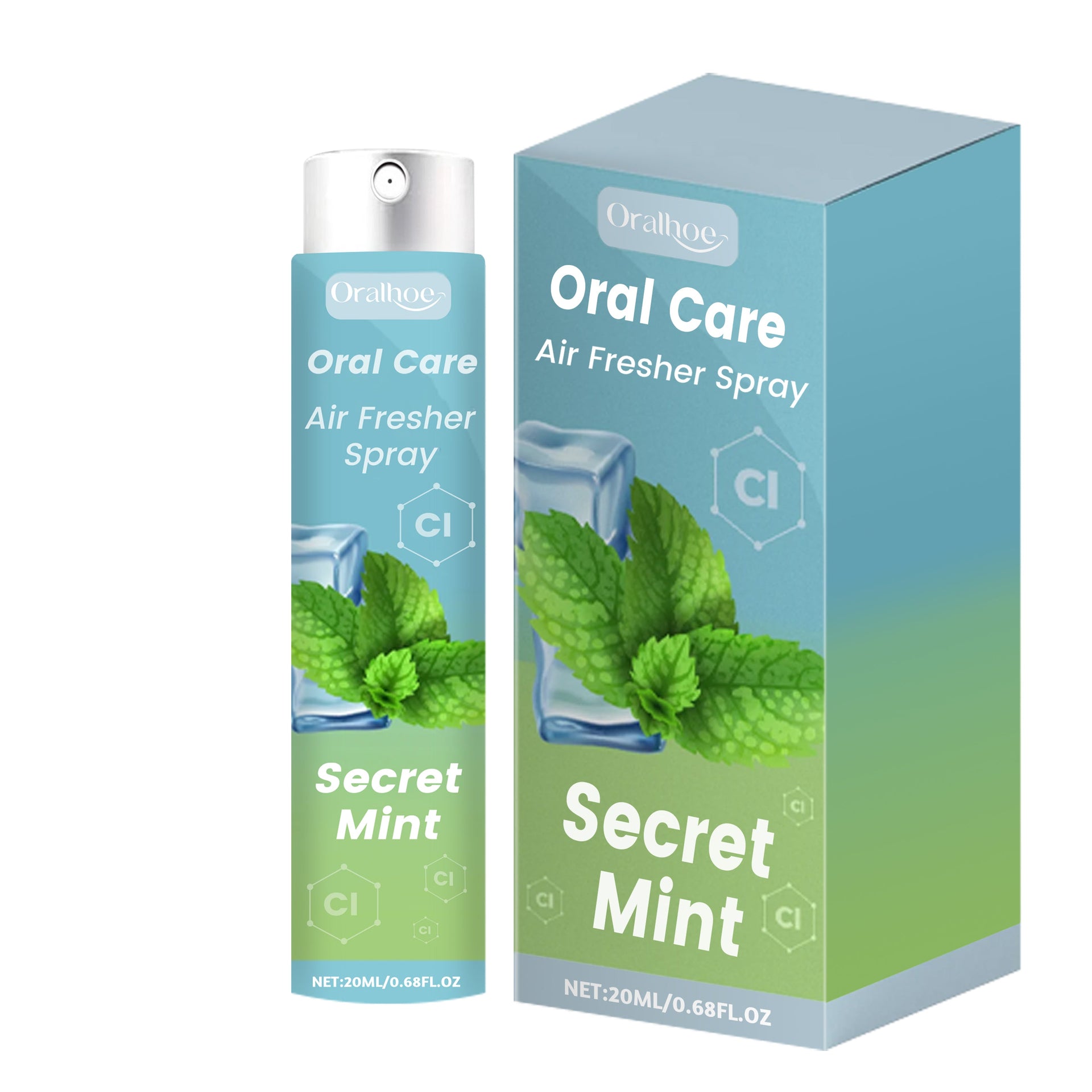 Secret Mint Oral Care Air Fresher Spray, Remove Coffee Stains And Whiten For Healthy Teeth