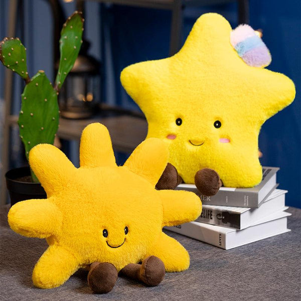 Amuseable Sun Small Sun Pillow Stuffed Toy Moon Cloud Cushion Pillow Doll Doll