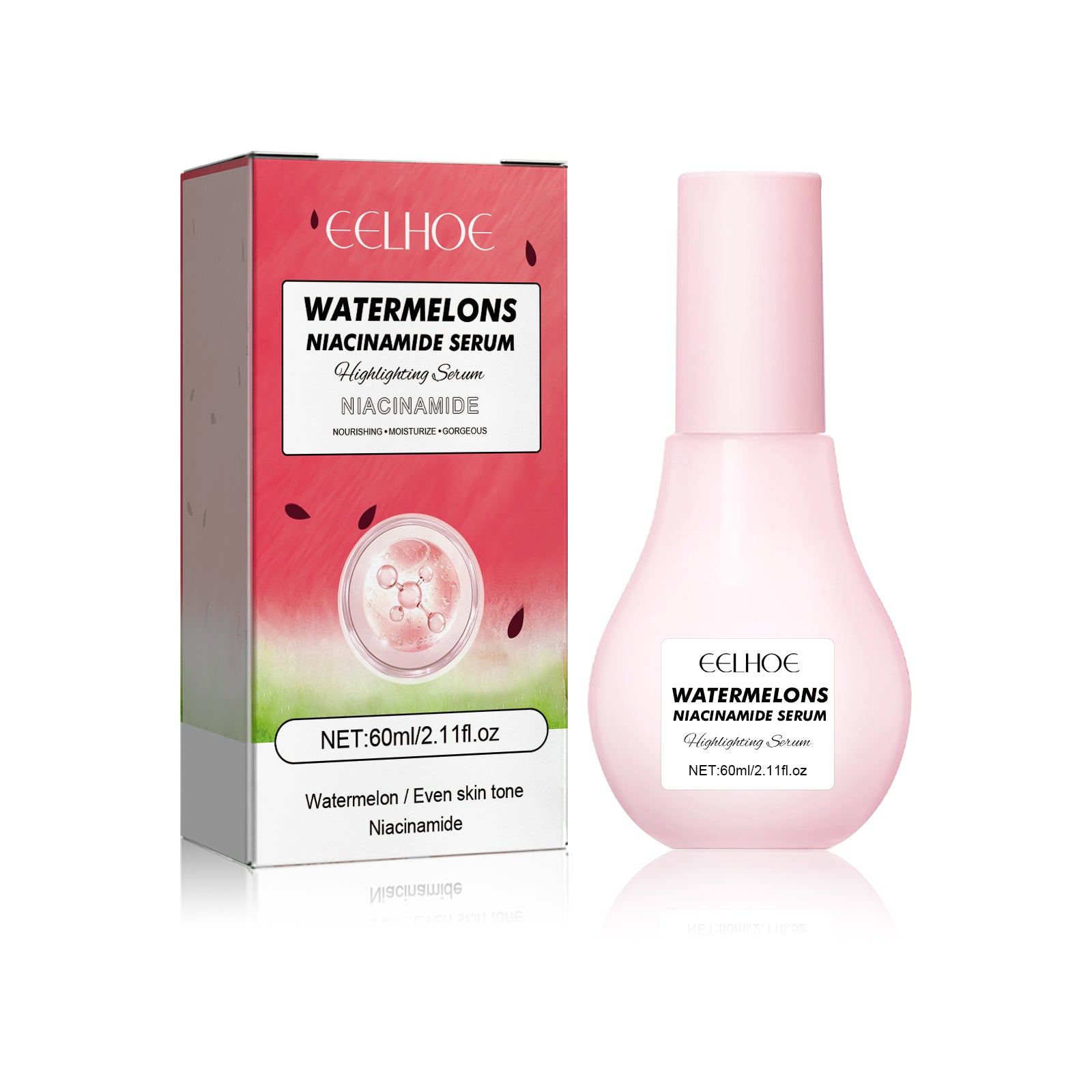 Watermelons Niacinamide Serum, Dilute Spots Firming Haun White Skin Hydrating Moisture Essence