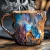 Imitation mineral resin crystal coffee cup