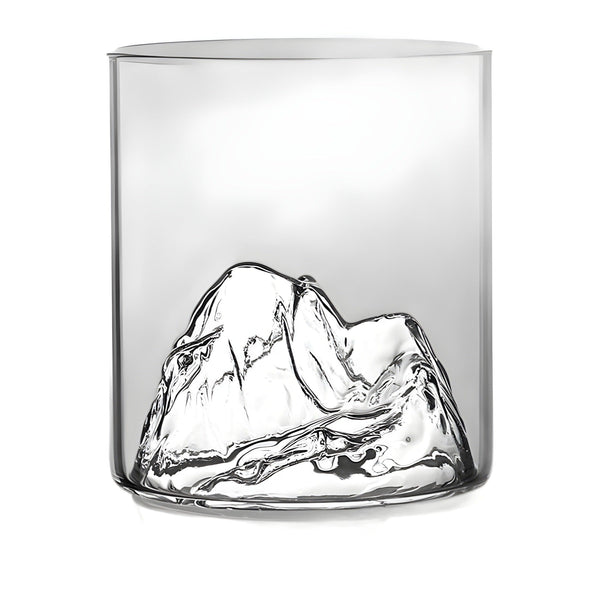 Mountain viewing cup China-Chic style glass transparent household tea cup hot water resistant cup creative Fuji Mountain Tibetan Cup