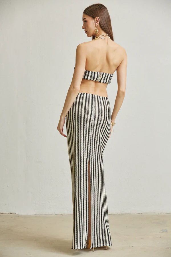 Striped Luxe Ensemble Dress