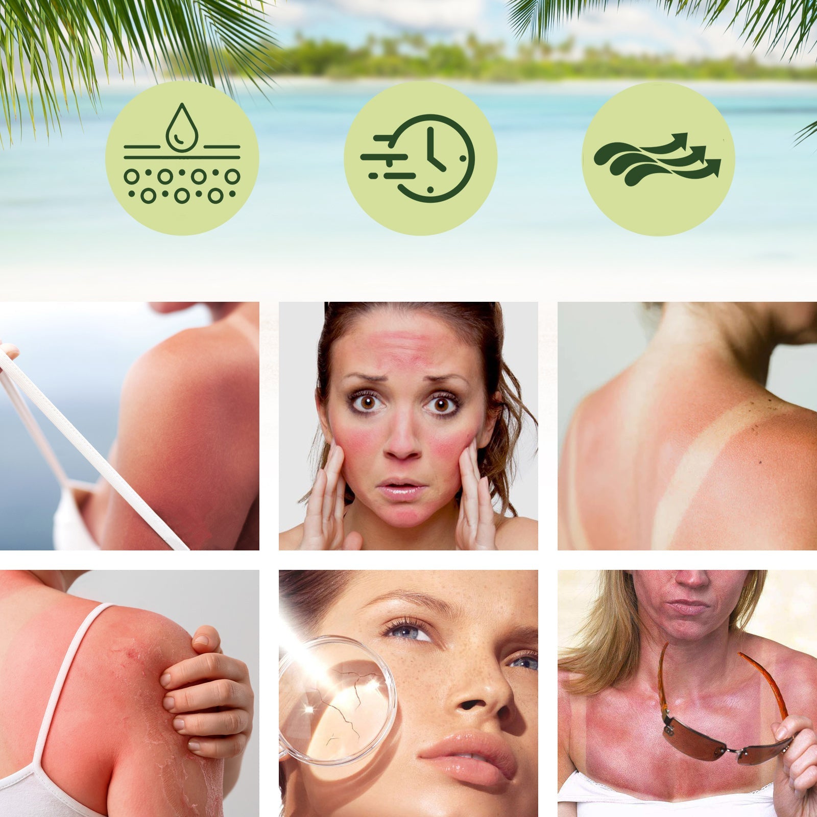 Aloe Vera Protective Cream, Hydrating Fresh Isolating UV Protection Cream