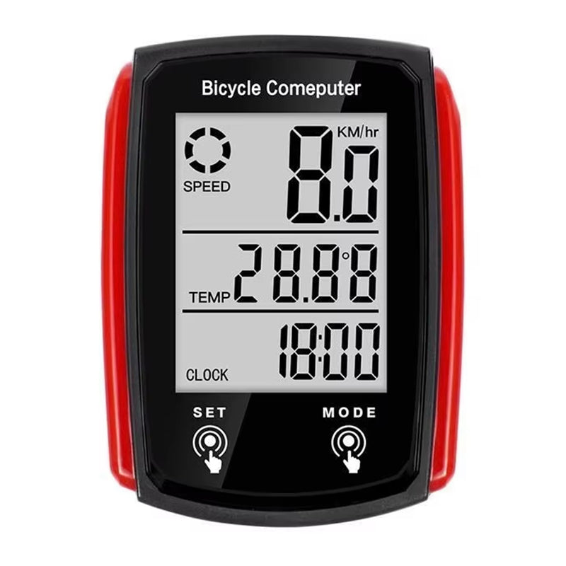 Wired LCD Digital Bicycle Computer - Speedometer and Odometer with Backlight, a Must - have Bike Accessory