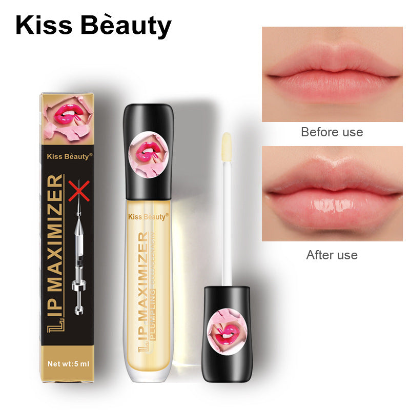 Kissbeauty Transparent Lip Oil Moisturizing Lightening Lip Lines Elasticity Moisturizing Big Mouth Lip Gloss
