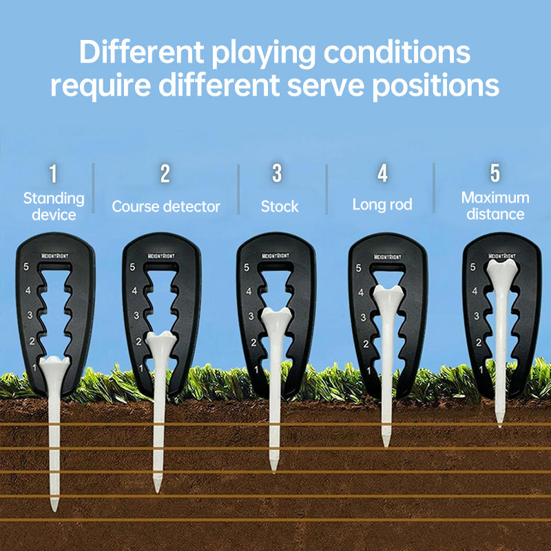 Adjustable Golf Tee Height Tool: Precision setter for consistent swings. Durable, easy - to - use training aid.