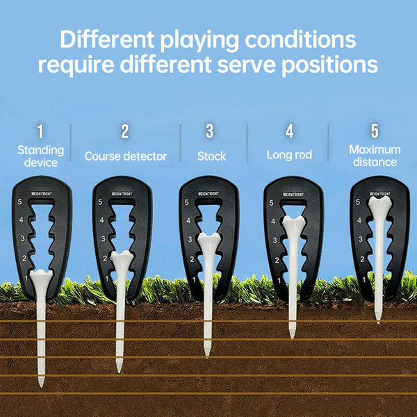 Adjustable Golf Tee Height Tool: Precision setter for consistent swings. Durable, easy - to - use training aid.
