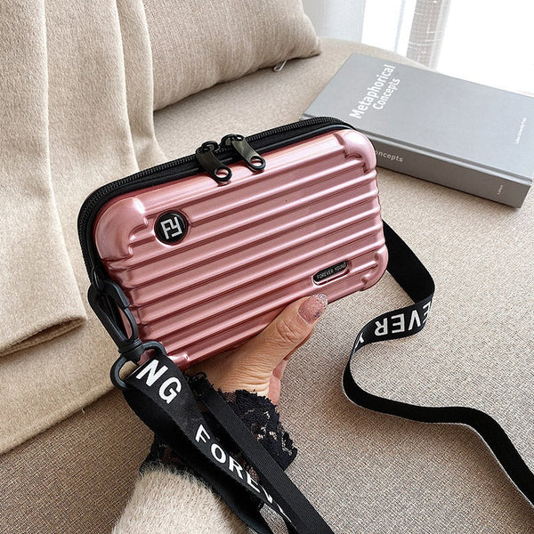 PC hard shell toiletry bag 7-inch shoulder crossbody bag hand storage bag suitcase small bag