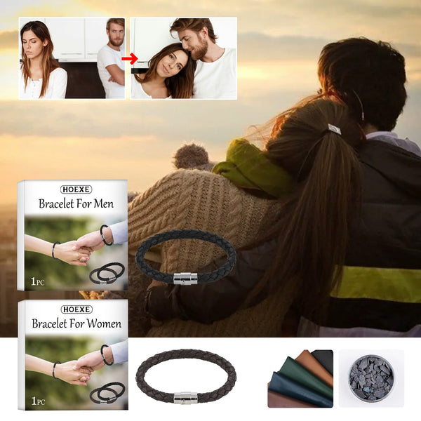 Couple Bracelet, Pu Leather Rope Woven Men's And Women's Style Personality Simple Style Couple Bracelet Fashion Accessories