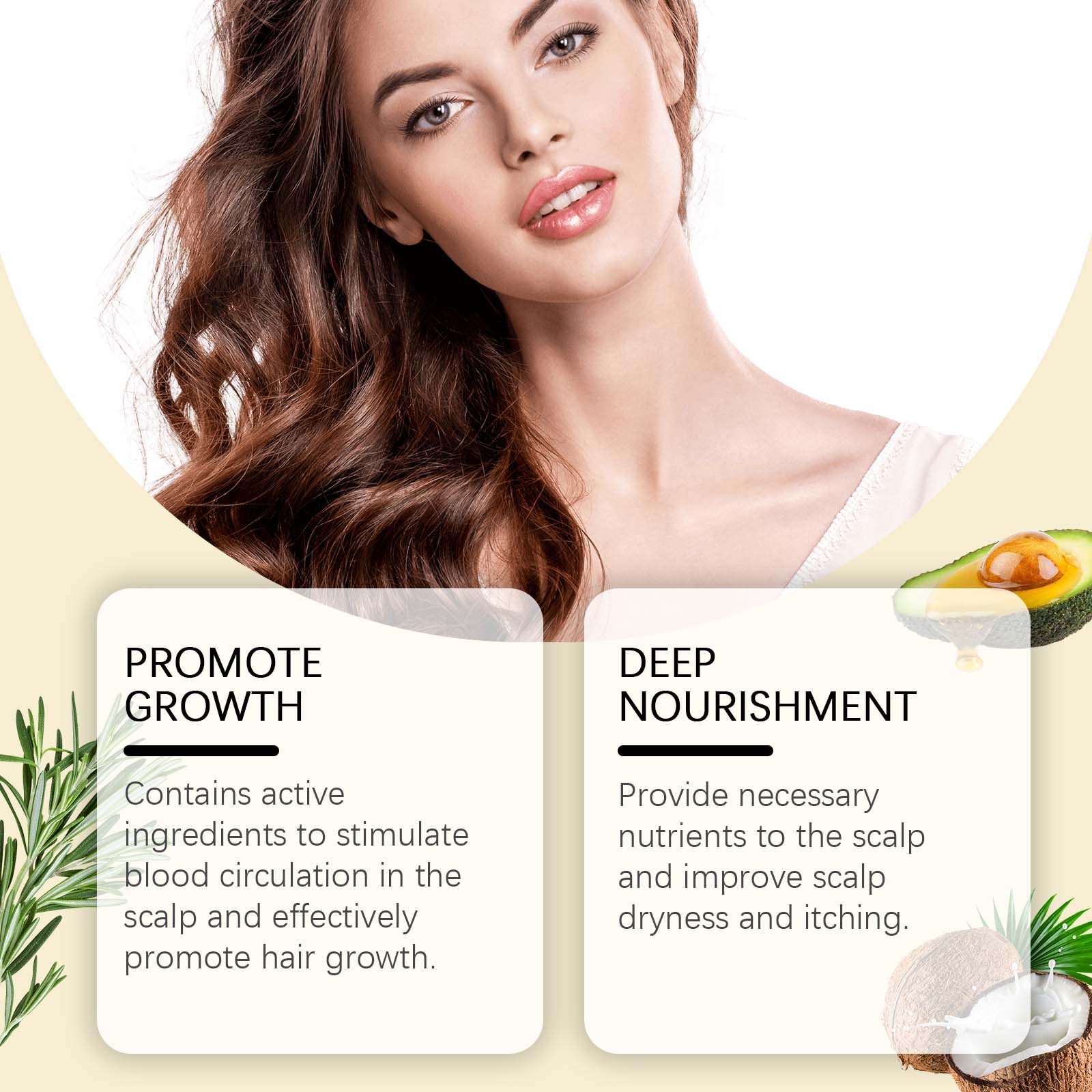 Rosemary Hair Care Essential Oil Soft Luster Hair Solid Dry Hair Fluffy Hair Care Scalp Essential Oil