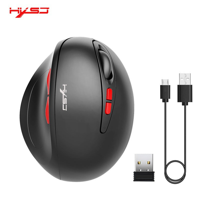 2.4G wireless mouse rechargeable vertical mouse with 7 buttons ergonomic design