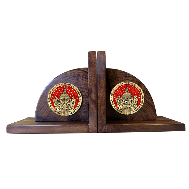 Trump & Vance  Inauguration 2025 Desert Ironwood Bookend - Limited Edition