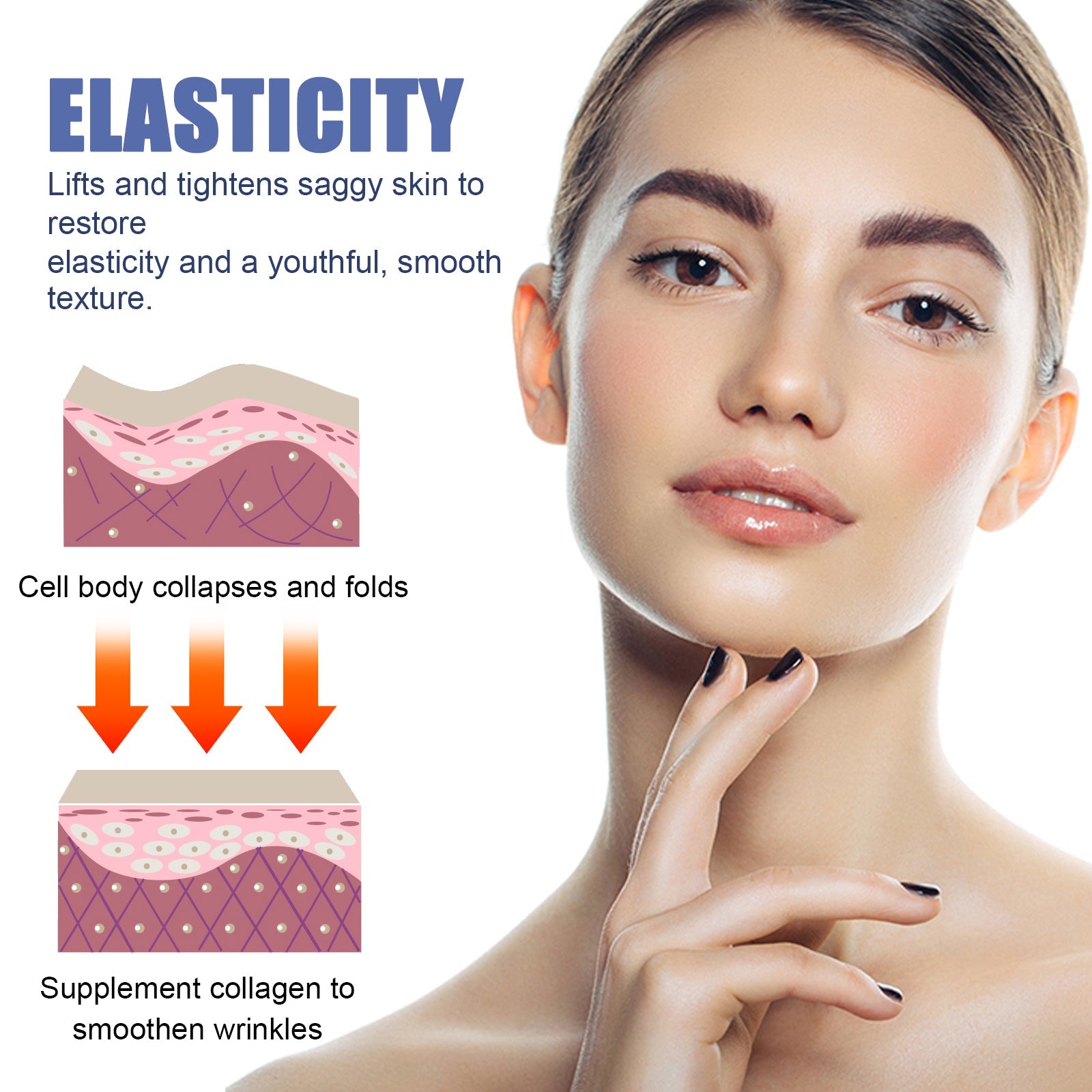 Retinol Face Serum, Lighten Fine Lines, Moisturize Tender, White, Firming And Anti-Wrinkle Beauty Solution