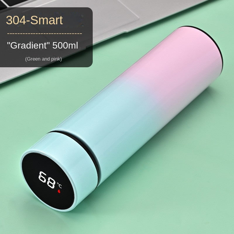 Smart Temperature Measurement Insulated Cup 304 Stainless Steel Water Cup Portable Home Cup Gift Cup Wholesale Engraving