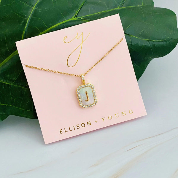 Initial Deco Open Locket Pendant Necklace - Gifts for You 'n Me