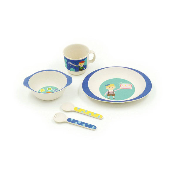 KIDS DINNER SET BLUE BOY