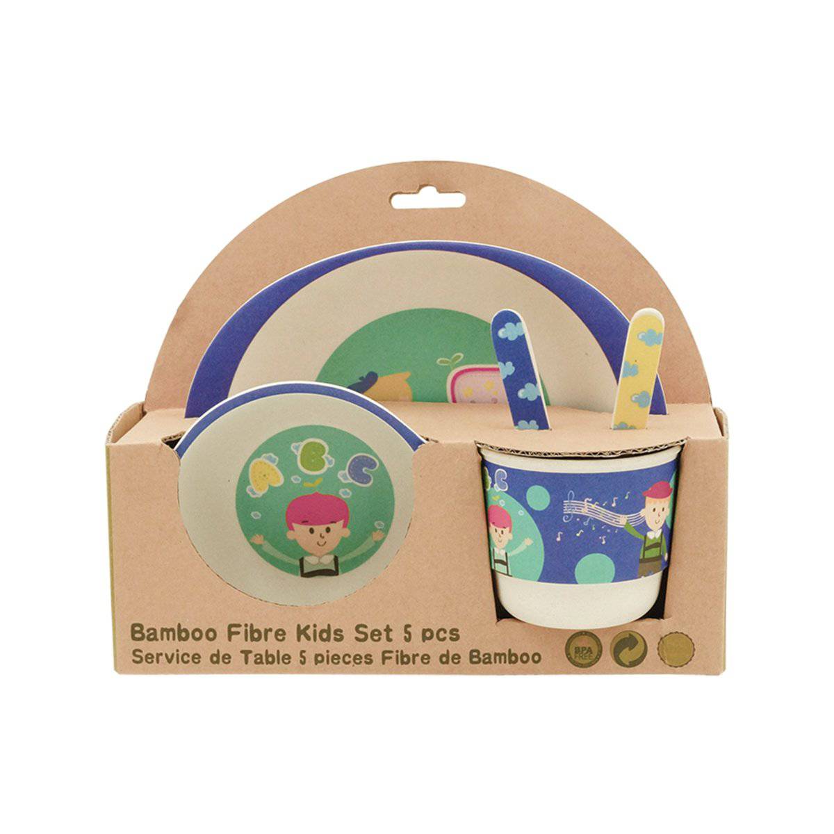 KIDS DINNER SET BLUE BOY