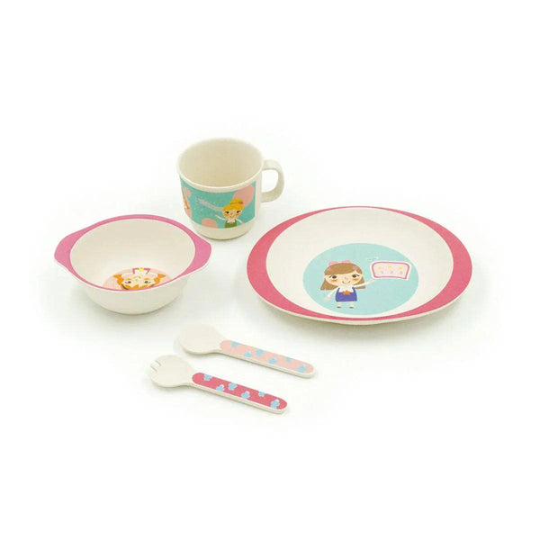 KIDS DINNER SET PINK GIRL - Gifts for You 'n Me