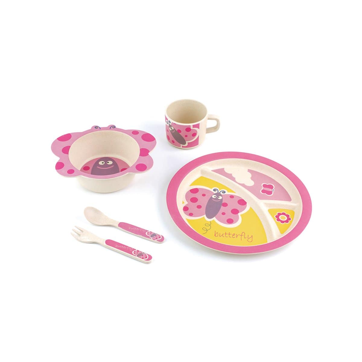 Butterfly -5pcs Kids Dinnerware Set