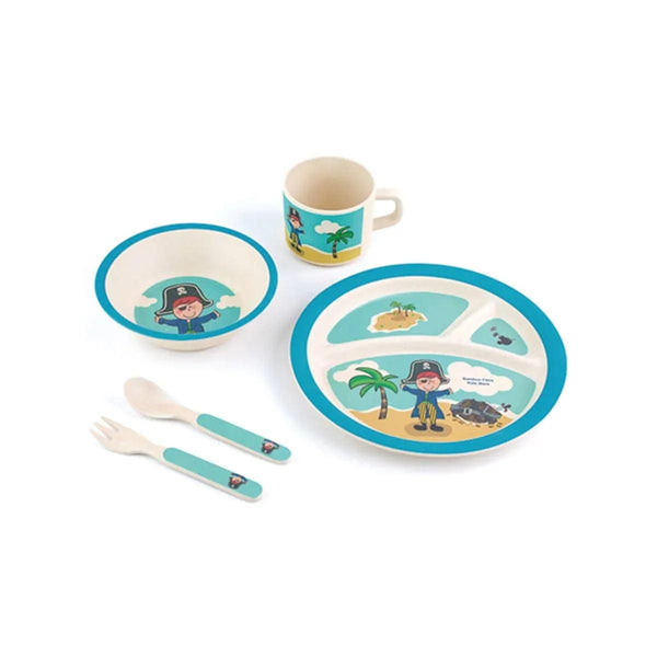 Pirate Blue -5pcs Kids Dinnerware Set - Gifts for You 'n Me