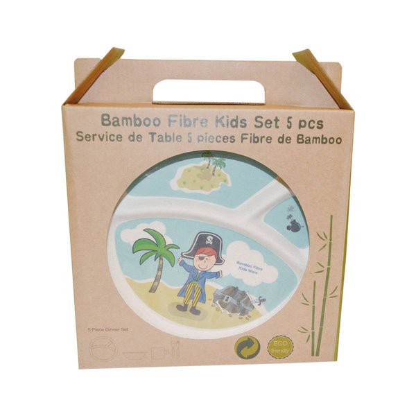 Pirate Blue -5pcs Kids Dinnerware Set